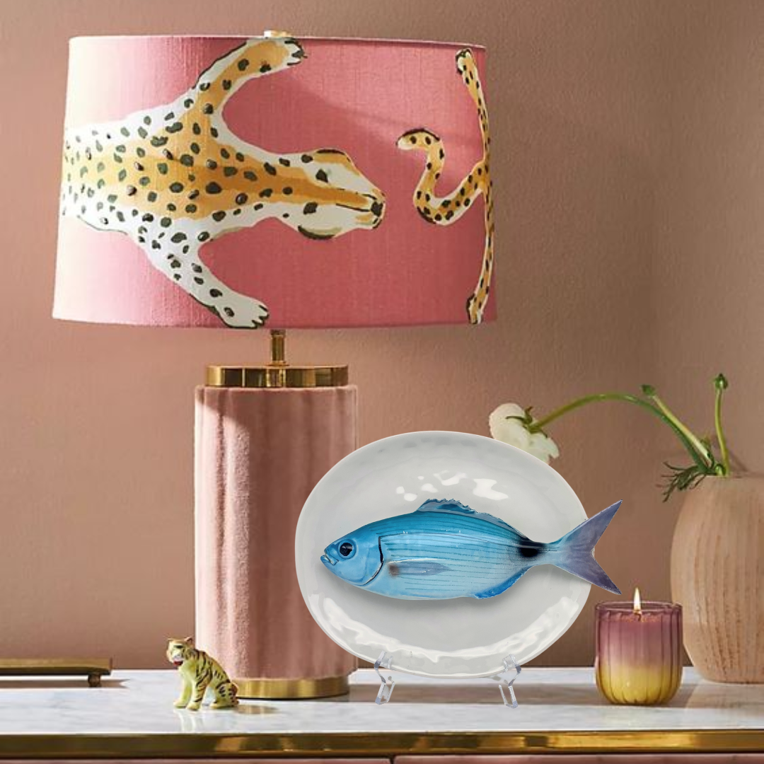 Occhiata op ovaal wit bord, 22X19cm