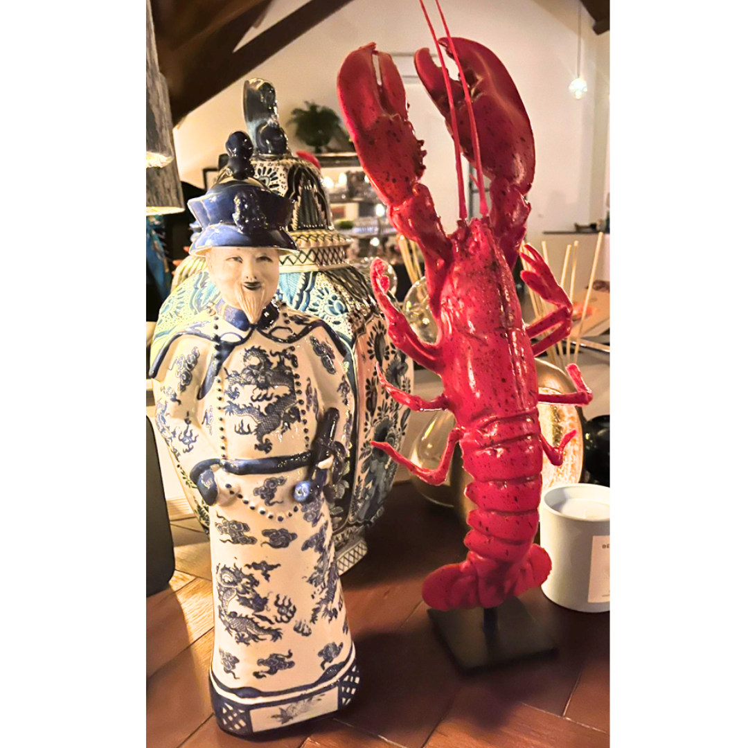 Kunst KREEFT Large op standaard.(polymeer)