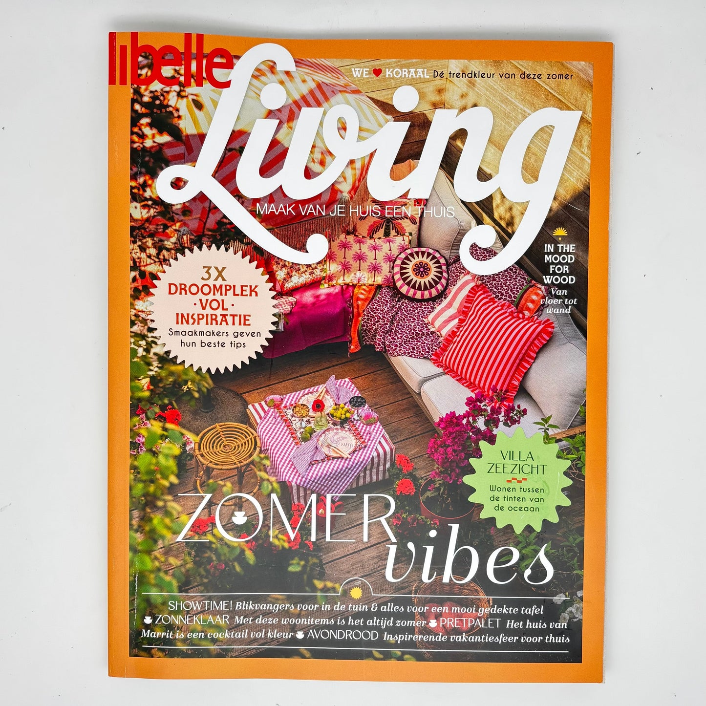 Koraal keramiek middel 16 cm