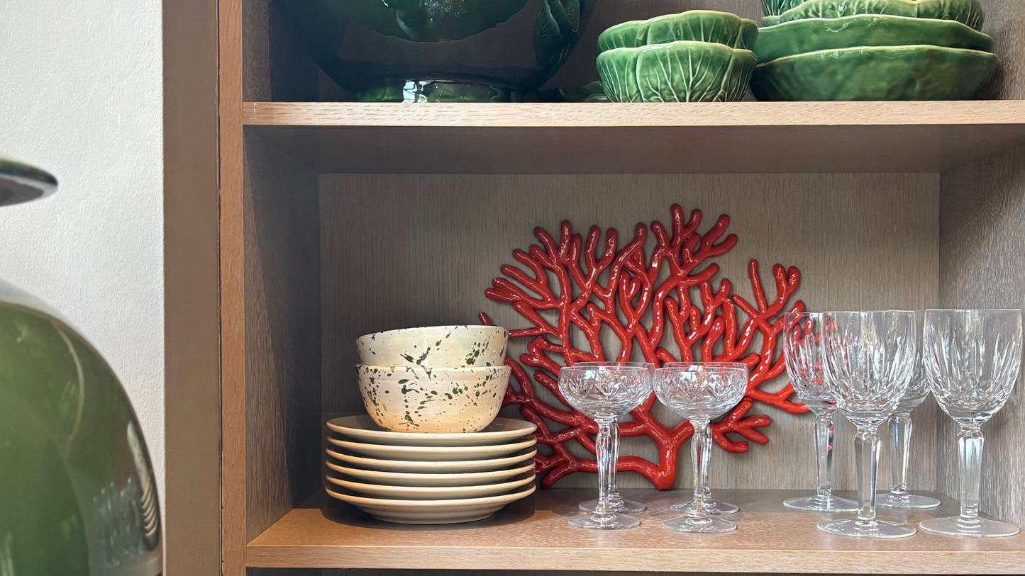 Koraal keramiek 35cm breed