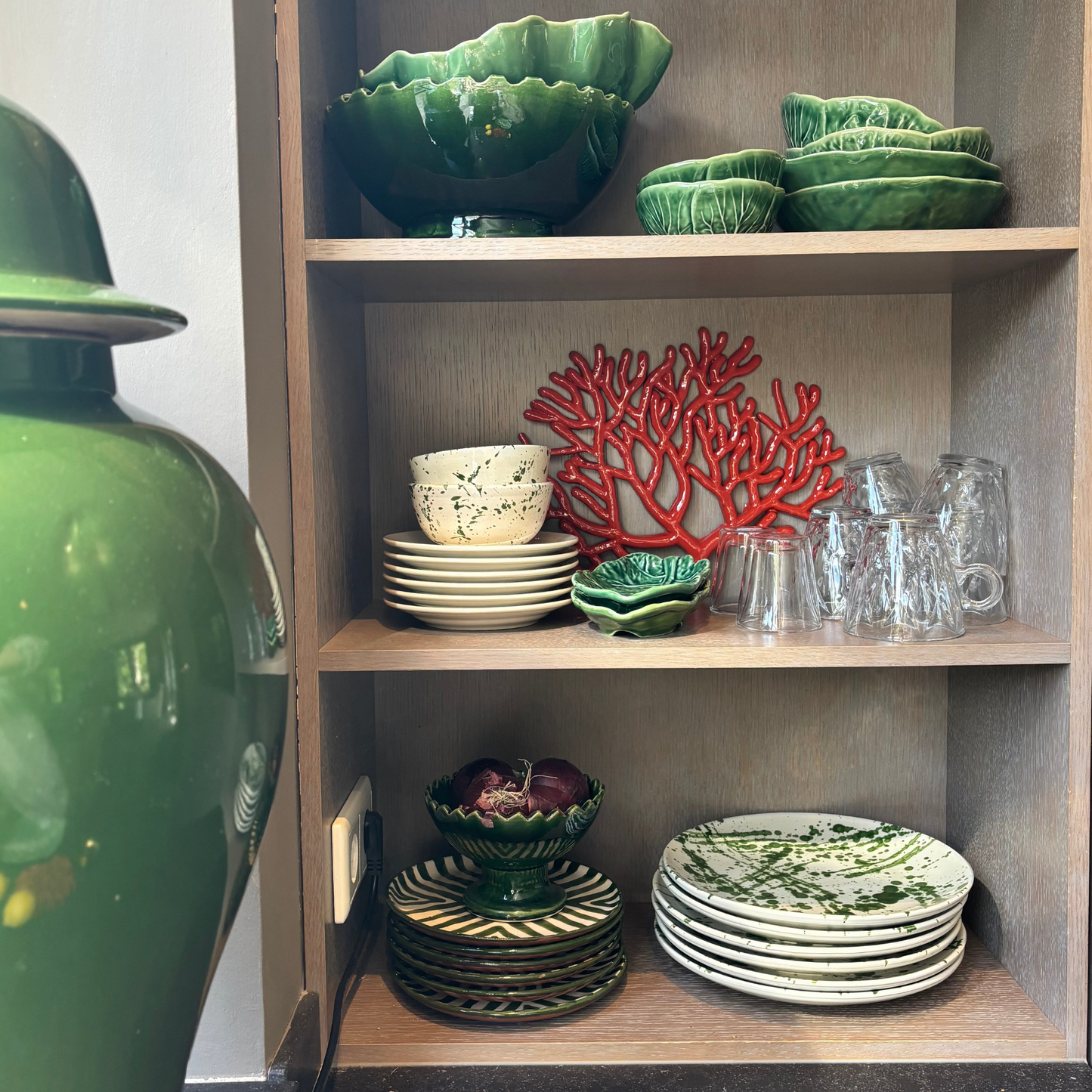 Koraal keramiek 35cm breed