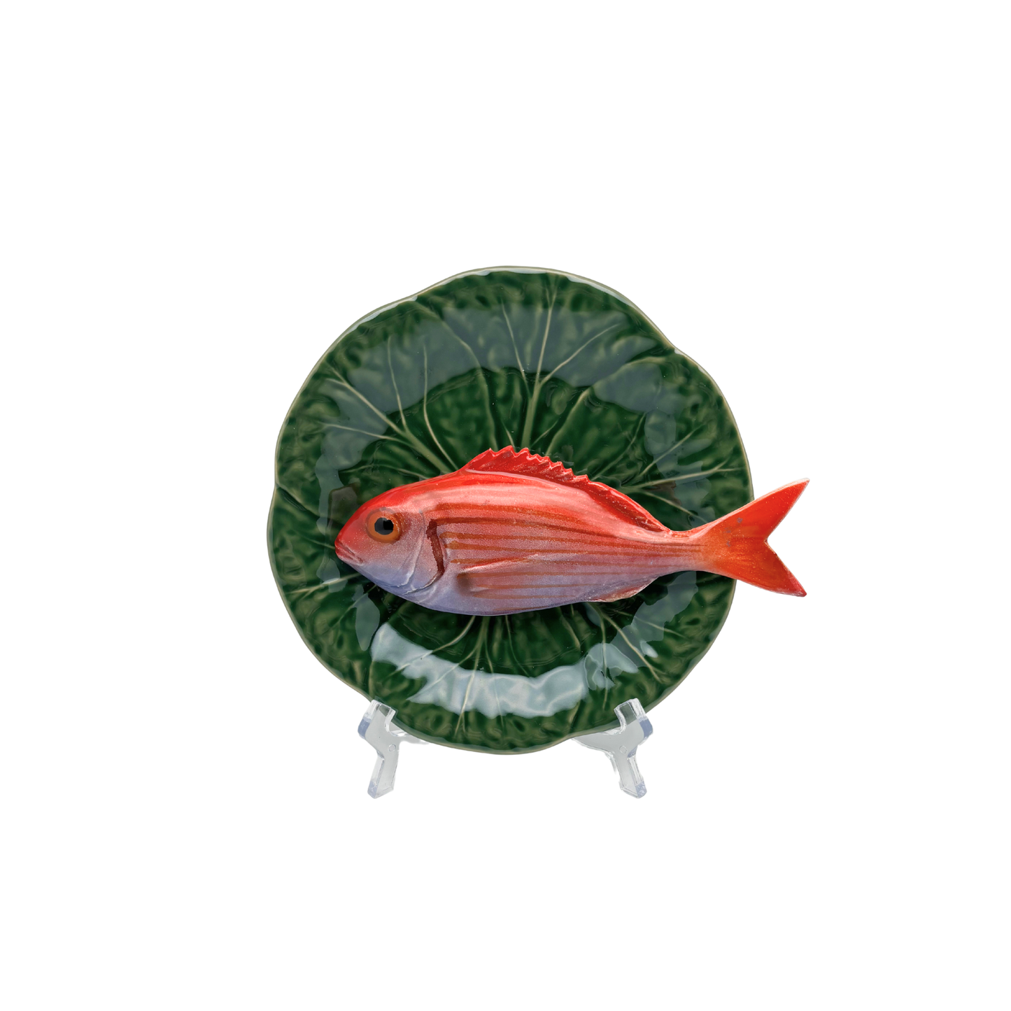 Pagello op een groen bladvormig bordje, 20 cm