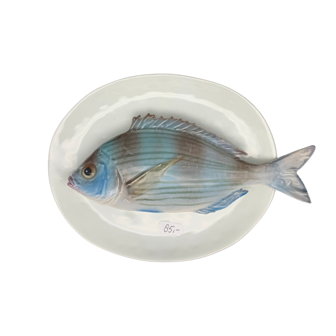 1117 Tanuta op een ovaal wit bord, 27X19cm