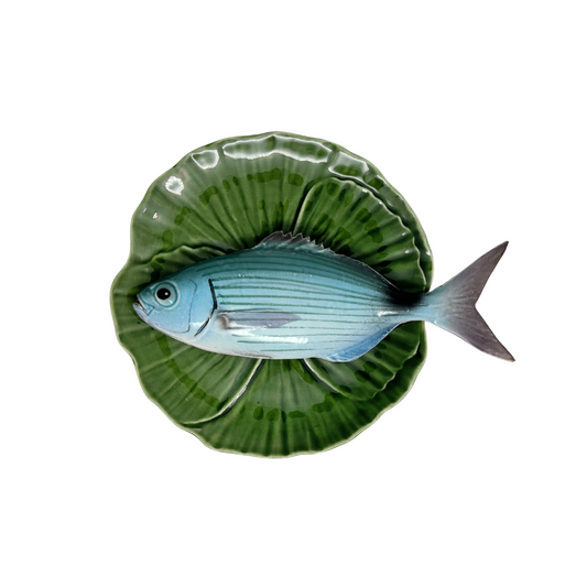 Occhiata op groen bladvormig bord, 20cm