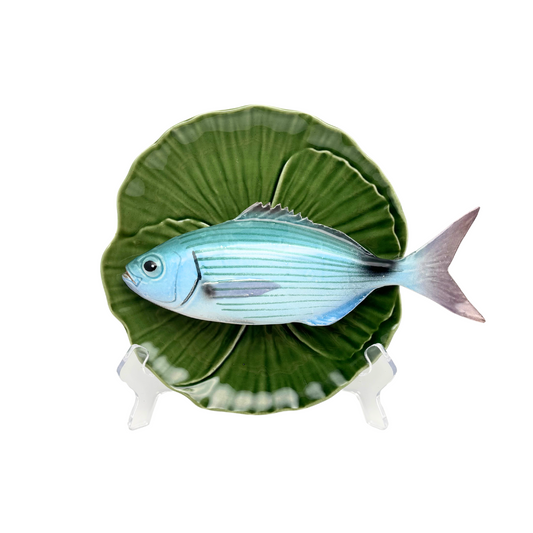 Occhiata op groen bladvormig bord, 20cm