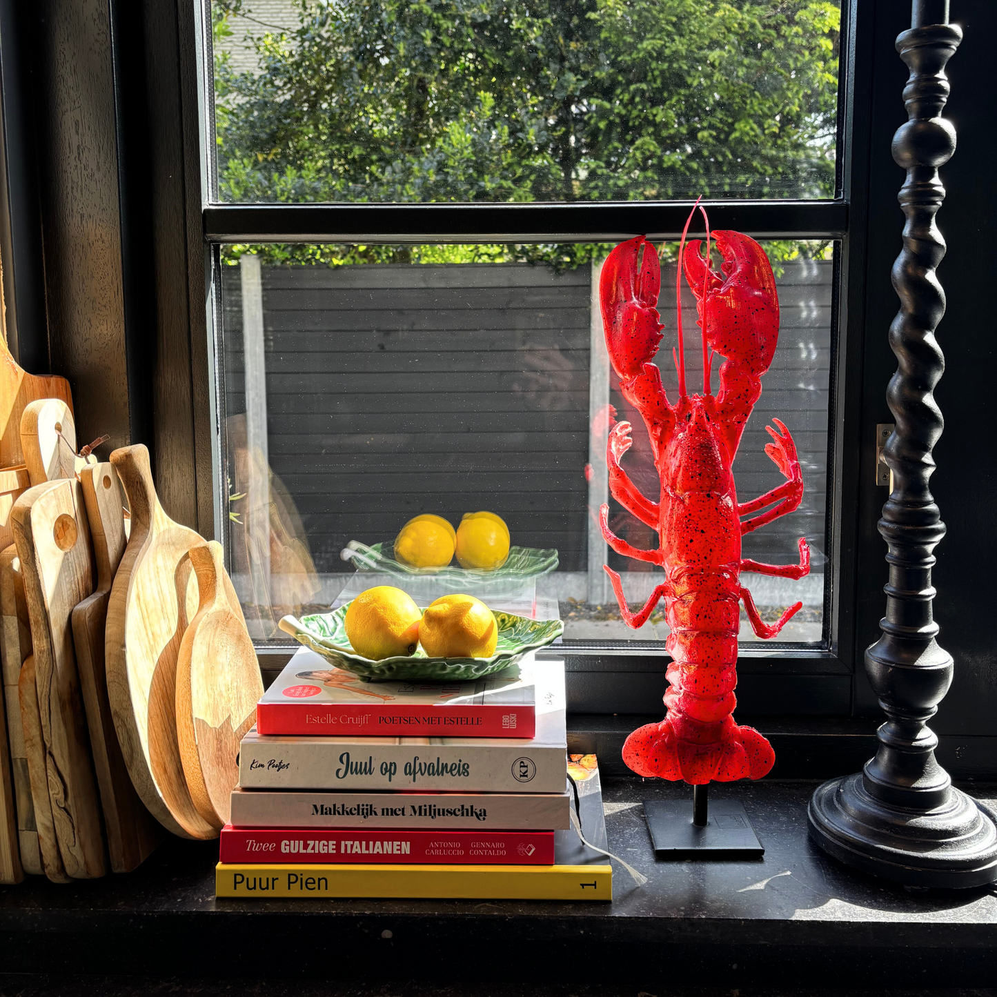 Kunst KREEFT Large op standaard.(polymeer)