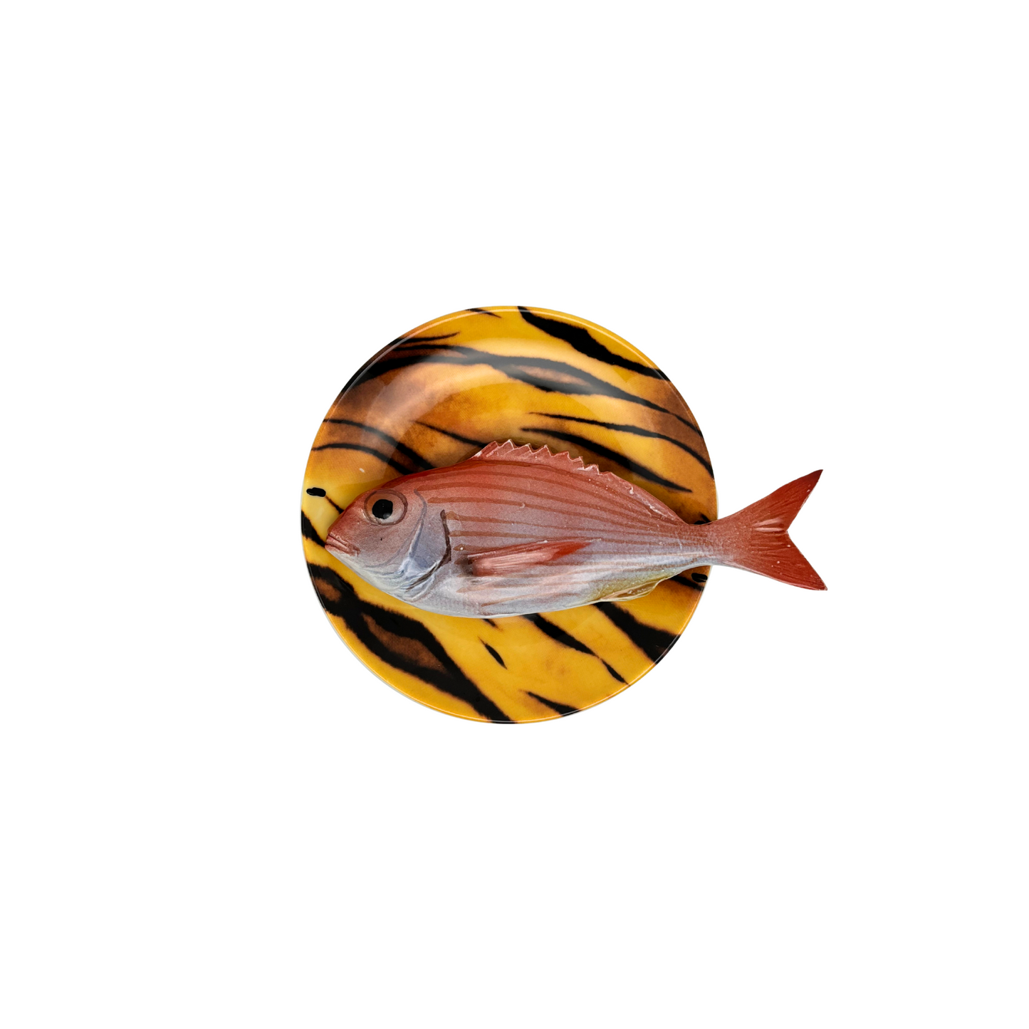 Pagello op tijger print bord, 14 cm rond