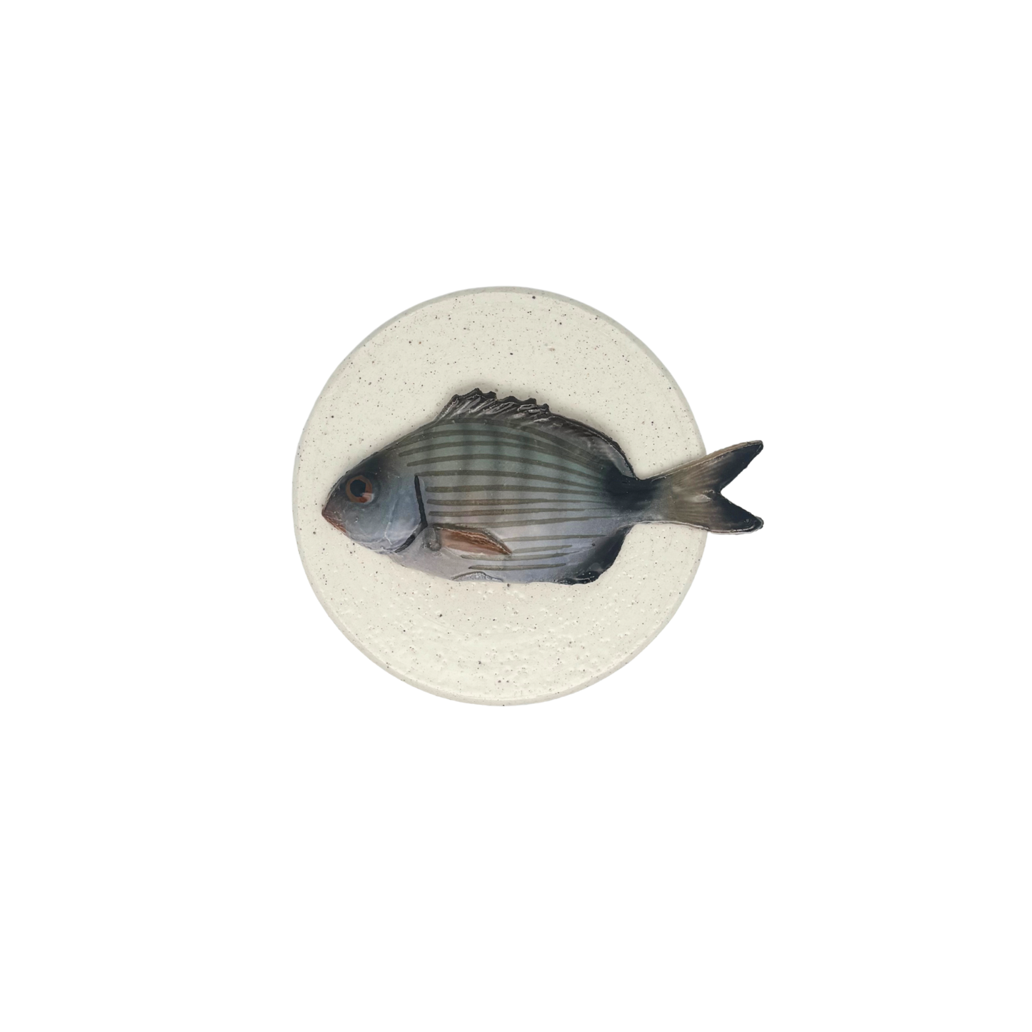 Sarago piccolo - Decoratief keramiek potje met deksel, 11,5 cm rond, handgemaakt