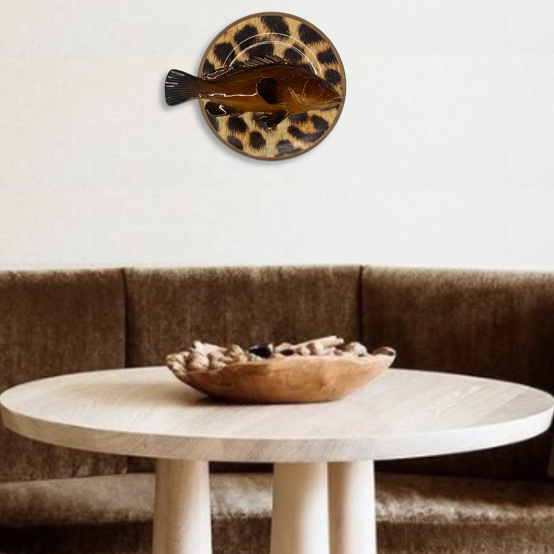 Cernia Multo Grande op tijgerbord, 33cm rond.