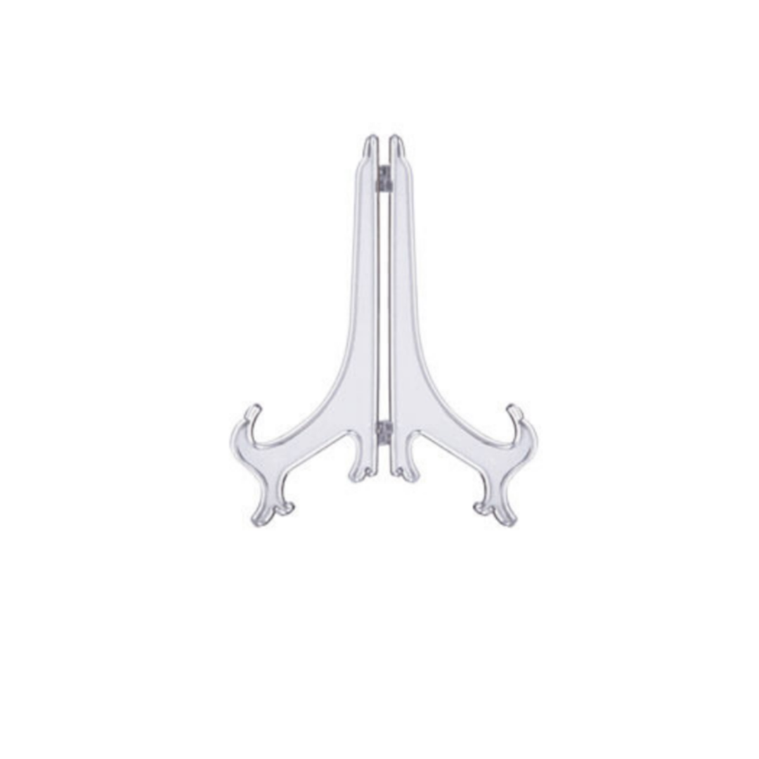 Bordenstandaard klein transparant kunststof